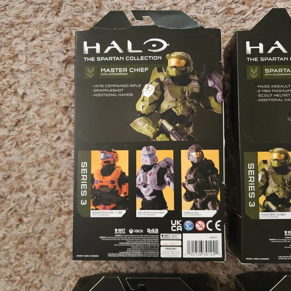 Halo Series 3 Master Chief Spartan Palmer Noble Six Spartan MK V Lot‎ of 4